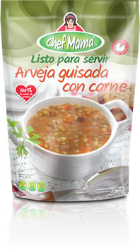 Arveja guisada con carne